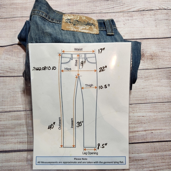 A. Prodigee Medium Wash Straight Leg Jeans Front Wiskering Size 32 x 30 - Picture 11 of 11